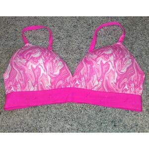 PINK Victoria's Secret Wear Everywhere Wireless Push Up Bra 38B Pink White